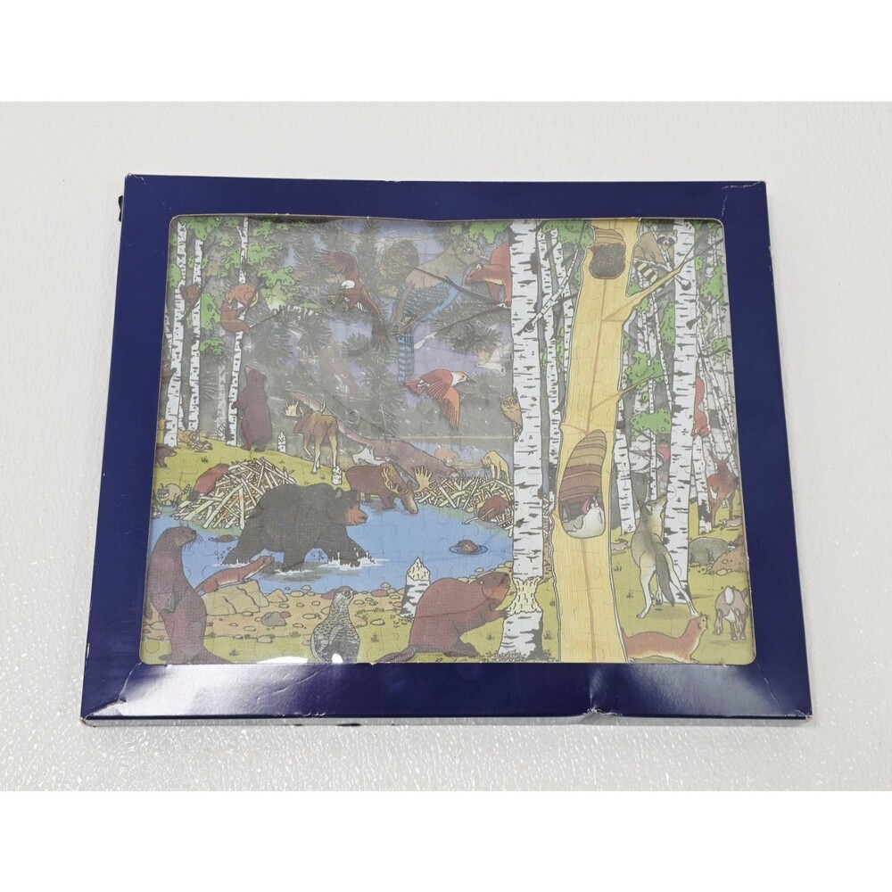 Vintage Crystal Lines 3D Jigsaw Puzzle Animals Forest